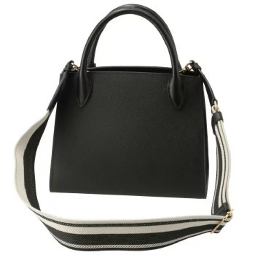 Prada Saffiano Monochrome Tote Bag Logo Belt Handbag - Picture 3 of 8
